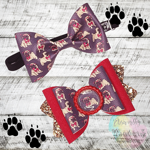 Dogs Hair Bow and Bow tie set