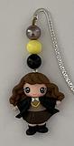 Beaded bookmark with Clay Doll embellishment.