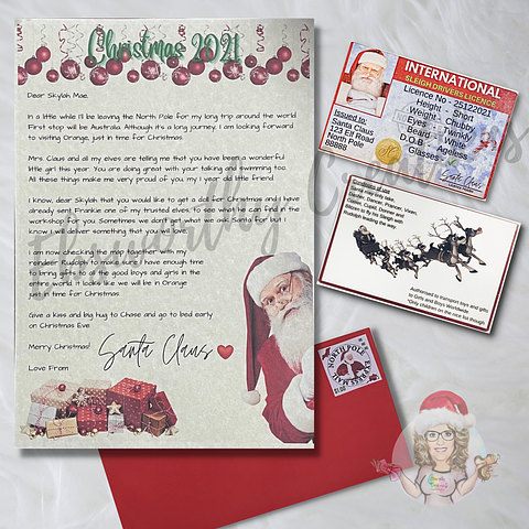 Santa’s Lost Licence and Personalised Letter from Santa Set