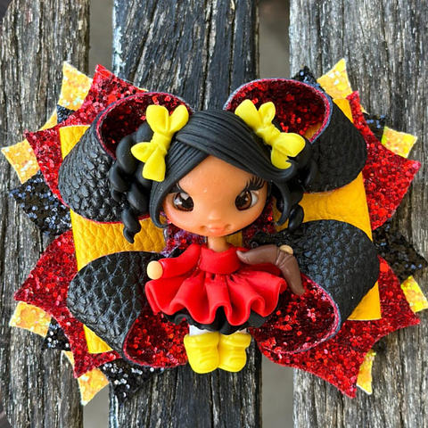 Aboriginal Multi Layer Clay Hairbow